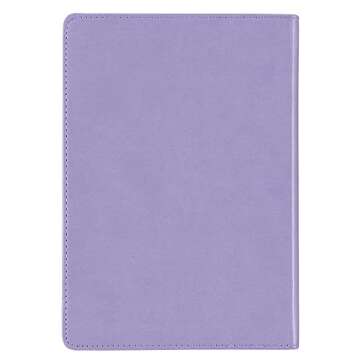 Christian Art Gifts Purple Faux Leather Journal | I Know the Plans Jeremiah 29:11 Bible Verse | Flexcover Inspirational Notebook w/Ribbon Marker and Lined Pages, 6 x 8.5 Inches