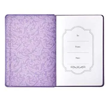 Christian Art Gifts Purple Faux Leather Journal | I Know the Plans Jeremiah 29:11 Bible Verse | Flexcover Inspirational Notebook w/Ribbon Marker and Lined Pages, 6 x 8.5 Inches