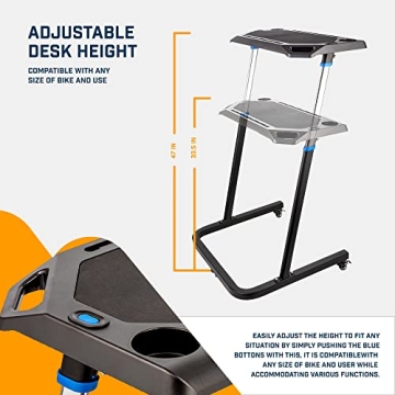 Alpcour Bike Trainer Fitness Desk - Adjustable & Portable