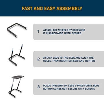 Alpcour Bike Trainer Fitness Desk - Adjustable & Portable