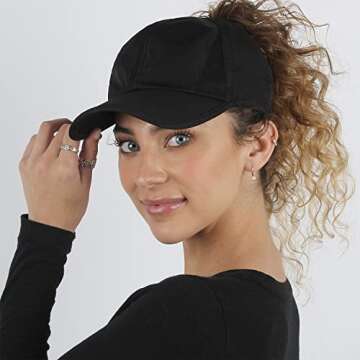 Ponyflo Active Ponytail Hat - Stylish Running Cap for Women