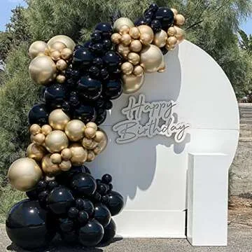 Metallic Gold Balloons 5 Inch 100 Pack, JOGAMS Gold Chrome Balloons for Birthday Party Wedding Baby Shower Festival Anniversary Decorations