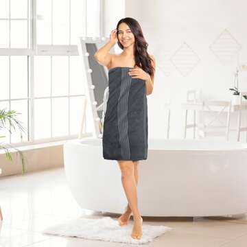 Utopia Towels 4 Pack Bath Towels Set, (27 x 54 Inches) 100% Ring Spun Cotton, Quick Dry, Highly Absorbent, Soft Feel Towels, Perfect for Daily Use (Grey)