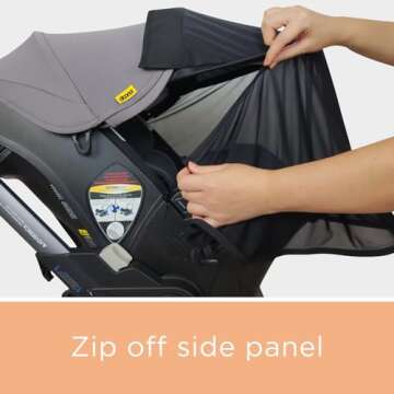 Doona Sunshade Extension for Ultimate Baby Sun Protection