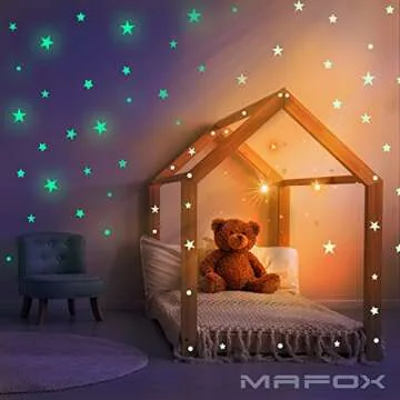 Glow in The Dark Stars - Bright Ceiling & Wall Stickers