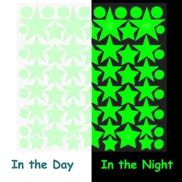 Glow in The Dark Stars - Bright Ceiling & Wall Stickers