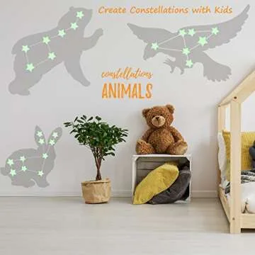 Glow in The Dark Stars - Bright Ceiling & Wall Stickers