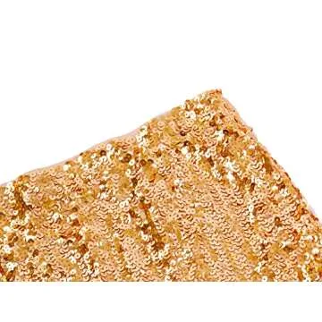 Gold Sequin Bodycon Mini Skirt for Night Out Party