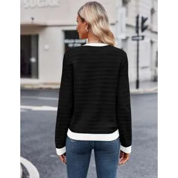Zeagoo Women's Open Front Chunky Cardigan Sweater