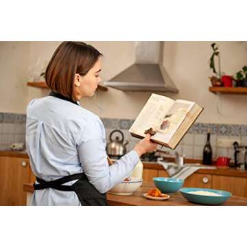 TILISMA Book Page Holder – Handmade Natural Walnut Thumb Bookmark - Novel Reading Accessories Gifts for Readers, Book Lovers Gifts, Bookworm Gifts, Literary Gifts - Book Accessories (Large - 0.94")