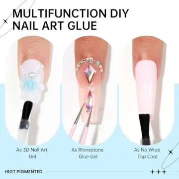 SUPWEE Clear 3D Nail Gel Sculpting for Creative Nail Art