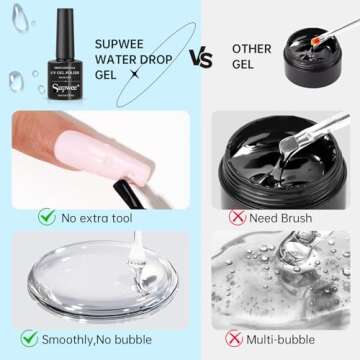 SUPWEE Clear 3D Nail Gel Sculpting for Creative Nail Art