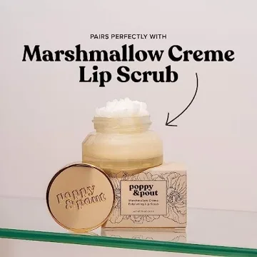 Poppy & Pout Marshmallow Creme Jumbo Lip Balm - Eco-Friendly