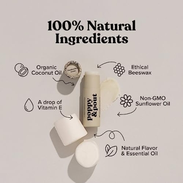 Poppy & Pout Marshmallow Creme Jumbo Lip Balm - Eco-Friendly