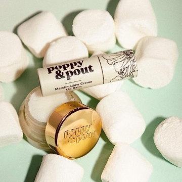 Poppy & Pout Marshmallow Creme Jumbo Lip Balm - Eco-Friendly