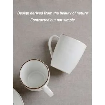 Famiware Aurora Coffee Mugs Set 4 - Unique Stoneware Cups