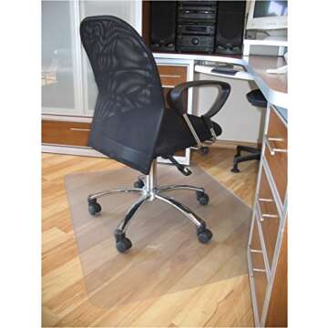 ProSource Clear Polycarbonate Office Chair Floor Mat