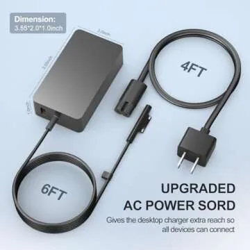 65W Surface Pro Laptop Charger for Fast, Safe Charging