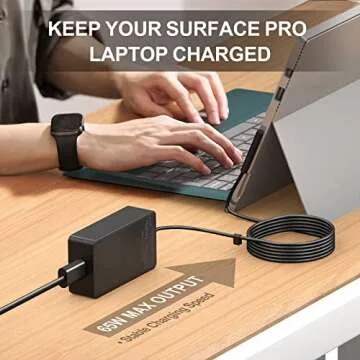 65W Surface Pro Laptop Charger for Fast, Safe Charging