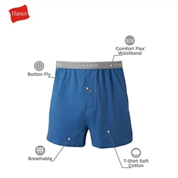 Hanes Men's Comfortable Cotton Boxer Underwear
