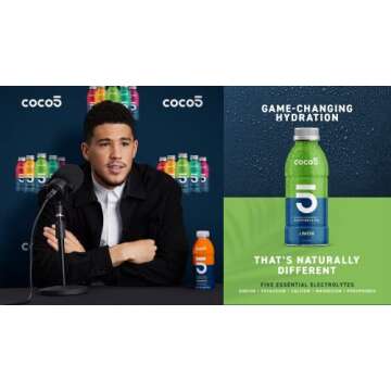 COCO5 Clean Sports Hydration Limon Flavor | 100% Natural | 50% Less Sugar | Nothing Artificial | Non...