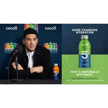 COCO5 Clean Sports Hydration Limon Flavor | 100% Natural | 50% Less Sugar | Nothing Artificial | Non...