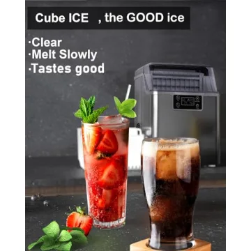 Kndko Ice Maker: 45Lbs/Day & Self-Cleaning Feature