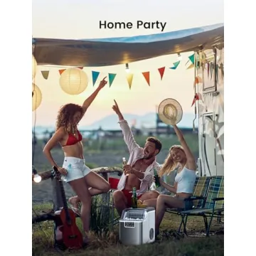 Kndko Ice Maker: 45Lbs/Day & Self-Cleaning Feature