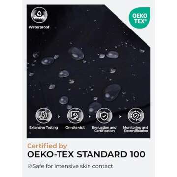 SaphiRose Women's Waterproof Rain Jacket Lightweight Trench Coat