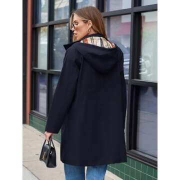 SaphiRose Waterproof Rain Jacket for Women Lightweight Raincoat