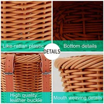 Kids Wicker Bike Basket - Cute & Practical Handlebar Storage