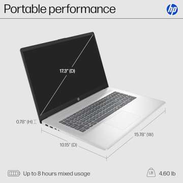 HP 17.3 inch Laptop with FHD Display and Intel Core i5