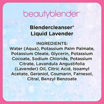 beautyblender® | Blendercleanser® Liquid Lavender Beauty Blender Cleanser, Cleaning Makeup Sponges, Brushes & Applicators, 5 oz