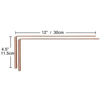 FM&OT Copper Dowsing Rods - Water Divining, Ghost Hunting