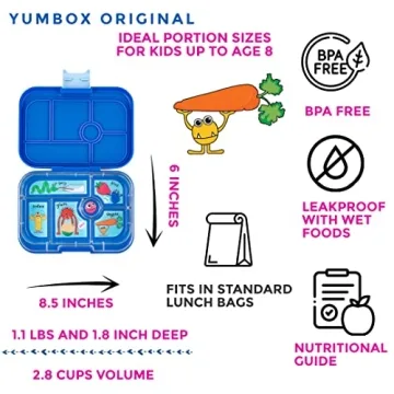 Yumbox Original Leakproof Bento Lunch Box for Kids