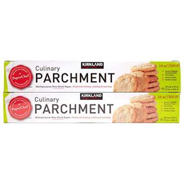 Kirkland Signature, Parchment Paper 2-pack Great For: Baking, Lining, Boiling, Sushi Rolling, Oven C...