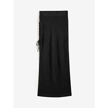 ZAFUL Women's Crochet Swim Cover Up Maxi Beach Skirt Sarong