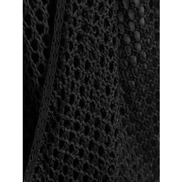 ZAFUL Women's Crochet Swim Cover Up Maxi Beach Skirt Sarong