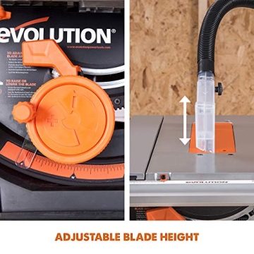 Portable Evolution Rage 5-S Table Saw for Multi-Material Cutting