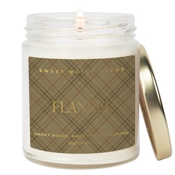 Flannel Candle - Cozy Vanilla & Caramel Scented Soy Candle