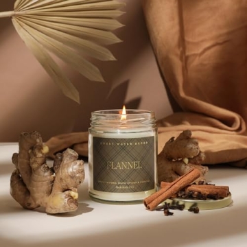 Flannel Candle - Cozy Vanilla & Caramel Scented Soy Candle