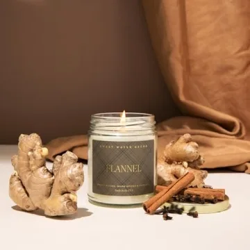 Flannel Candle - Cozy Vanilla & Caramel Scented Soy Candle