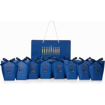 Hanukkah Gift Bag Set for 8 Nights – Fill & Celebrate!