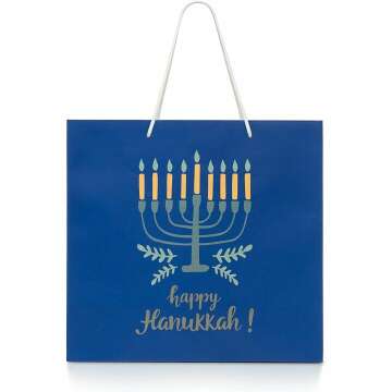 Hanukkah Gift Bag Set for 8 Nights – Fill & Celebrate!
