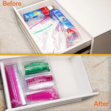 Aphbrada Ziplock Bag Storage Organizer for Kitchen