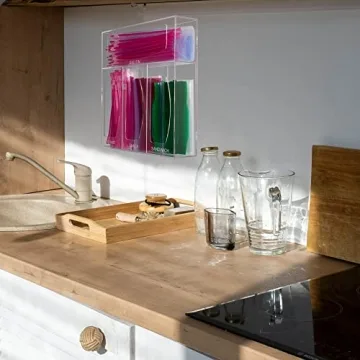 Aphbrada Ziplock Bag Storage Organizer for Kitchen