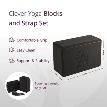 Clever Yoga Block & Strap Set for All Levels | Fitness Essential