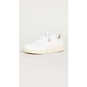 Veja Women's V-10 Sneakers in Extra/White/Petale - Sustainable Style