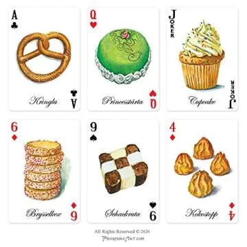 FIKA Playing Cards - Artistic Deck Featuring Pastries and Cakes