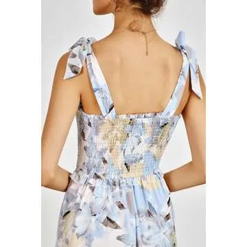 PRETTYGARDEN Women Summer Dresses Boho Floral Maxi Dress